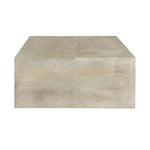 ZUN Modern White Washed Solid Wood Coffee Table B024P156854