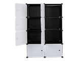 8 Cube Organizer Stackable Plastic Cube Storage Shelves Design Multifunctional Modular Closet 40658987