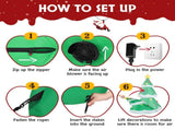 6.9 FT Lighted Christmas Inflatable Decoration, Inflatable Christmas Tree, Blow Up Yard Decorations 56140561