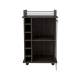 Bar Cart Baltimore, Six Wine Cubbies, Carbon Espresso Finish B092122863