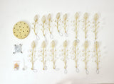 15-Light Chandelier Crystal Ceiling Lamp, 15-Lights Modern Farmhouse Ceiling Ceiling Hanging Light W5008P466522