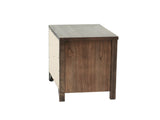 Wood Nightstand with 2 Drawers in Brown SR014881