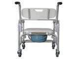 Multifunction Heavy Duty Memory Foam Commode Chair Adult Bathroom Toilet Seat White & Beige 62123836