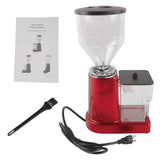 Red Electric Coffee Bean Grinder 35oz Flat Burr Coffee Grinder with 19 Grinding Settings 27997148