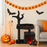 44.5" Heavy Duty Gothic Cat Tree Large Cat Tower Cat Tree Indoor Cats Spacious Cat Condo Coffin 07409591