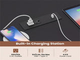 71 Inch Conference Table with Built-in Charging Station, Large Meeting Room Table for Office & 02412555