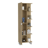ZUN Los Angeles Linen Cabinet, Five Shelves, One Cabinet, Divisions B128P148932