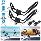 Universal Kayak Roof Rack, 1 Pairs-Bar Rack HD Kayak Carrier Canoe Boat Surf Ski Roof Top Mount Car 90900483