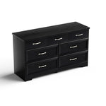 ZUN Modern 3 Drawer Bedroom Chest of Drawers with 7 Drawers Dresser, Clothes Organizer -Metal Pulls for W1668P182250