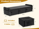 Car Trunk Organizer with Insulated Leakproof Cooler Bag, Large Capacity Foldable Storage Box with 00838887