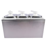 6L Stainless Steel Sauce Pump Dispenser Squeeze Condiment Dispensing Container Condiment Pump 56638199