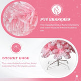 7.5 FT Snow Flocked Hinged Tree, Artificial Pencil Tree, Unlit Artificial 49062779