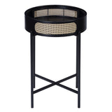 Black End Table with Tray Top B062P181421
