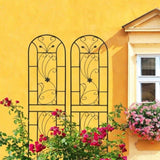 2 Pack Metal Garden Trellis 86.7" x 19.7" Rustproof Trellis for Climbing Plants Outdoor Flower W1586P268029