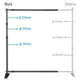 ZUN 10*8 Foot Background Frame Crossbar Set 56472388