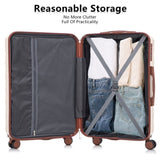 3 in 1 ABS&PC Trolley Box 20in 24in 28in Trolley Box Iron Tie Rod ABSPC Alloy Beige 74017968