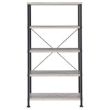 Grey Driftwood 4-shelf Bookcase B062P145557
