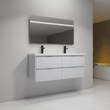 48 Inch Bathroom Vanity With Dual Sink, Resin Sink, 4 Soft Close Drawers, 48x18 W999P192264