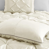 7 Piece Tufted Comforter Set Ivory King B03596991
