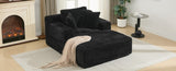 Full- compressed Chaise Lounge Sofa Bed 48.8" Upholstered Sofa Couch with Removable Pillows, Modern N719P288545B