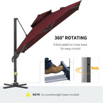 ZUN Outdoor beach umbrella/Sun Umbrella （Prohibited by WalMart） 97897535