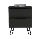 Nuvo Nightstand,Two Drawers, Hairpin Legs B128P148765