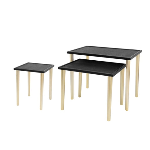 ZUN Set of 3 Side Tables, L:25x15.5x21" M:20x15x18.5" S:14x14x16.5" W2078P175317