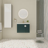 28 Inch Bathroom Vanity with Ceramic Sink, For Small Bathroom, Bathroom Vanity with Soft Close Door W999P146023