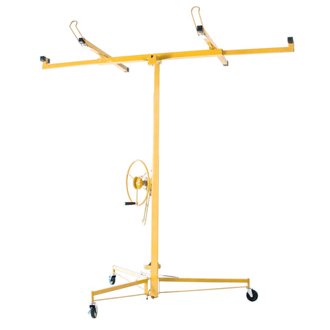 ZUN Drywall Panel Lifter Drywall Panel hoist Panel Hoist Jack Lifter 11ft yellow color 22546369