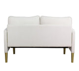 Modern Mid-Century Style Linen Sofa with 2 Pillows, Bedroom Furniture, Home Office 3 Seat Sofa 73156899
