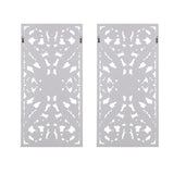 Distressed Carved Wood 2-piece Wall Decor Set B03598786