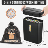 10-Sheet Strip Cut Paper, P-2 Security Level with 3.17-Gallon Basket, CD & Credit Card 70278302