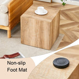 Elevate your living space with this square modern MDF coffee table that showcases smooth, light wood W1151P187996