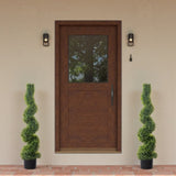 2pcs Green 115cm Spiral Boxwood PVC Artificial Tree 41939891