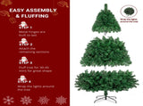 FCH 7ft 1100 Branches PVC Material DIY 200 Lights Warm Color 8 Modes Christmas Tree Green 69383356