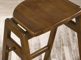 Malvern Mid-Century Modern Wood Stackable Barstools, Set of 2 T2574P164823