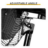 ZUN 18inch High Velocity Wall Mount Fan Oscillating,Industrial Fan with 3 Speed Ventilation,4592CFM 33266280