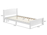 FCH Twin Pine Single-Layer Core Vertical Stripe Full-Board Curved Bed Head With The Same Bed Foot 98852423