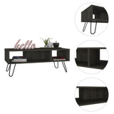Vassel Coffee Table, Hairpin Legs, Two Shelves -Espresso B20091996