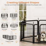 ZUN Dog Playpen Outdoor, 8 Panel Dog Fence 31.'' Pet Pen for Small Dogs Pet Exercise Pen for W1162P189319