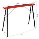 Saw Horses 2 Pack, Folding Portable Work Horse with Fast Open Legs, Convenient Handle, Heavy Duty 00761736