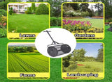 Peat Moss Spreader 36inch,Compost Spreader Metal Mesh,2 in 1 ATV and T shaped Handle for planting W46555824