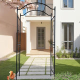 Metal Garden Arch with black powder coated 3.6ft Length x 1.47ft Width x 7.5ft Height Climbing W656P210530