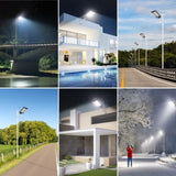 ZUN Solar Street Lights Outdoor,800pcs Super Bright LED Beads Commercial Parking Lot Light, Dusk to Dawn W1592P189956