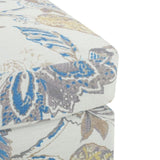 Springfield Upholstered Ottoman, Beige&Blue N757P233921F