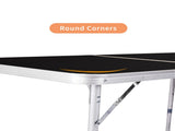 4Ft Portable Multipurpose Folding Table black 92960376