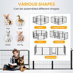 ZUN Dog Playpen 32 Inch 16 Panles, Ideal Fence for Small/Mediums Indoor & Outdoor Bliss, Perfect W1134P289742