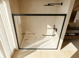 44-48" W 72" H Tempered Glass with Explosion Proof Film, Aluminum Frame Double Sliding Shower W1675P484271