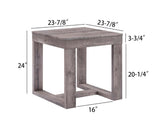 1pc Contemporary End Table Rustic Brown Gray Tan Finish Living Room Wooden Furniture B011P244347