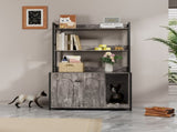 Large Cat Litter Box Enclosure Shelf Storage, Hidden Cat Washroom Furniture, Wooden Cat House W578P303859